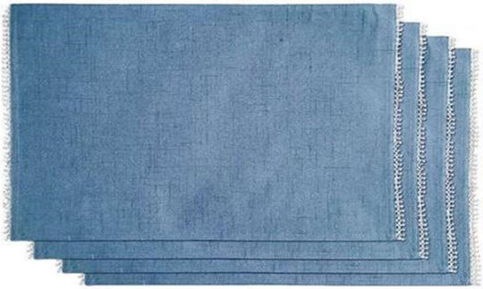 InTheBox Fabric Placemats Blue 45x35cm 6pcs