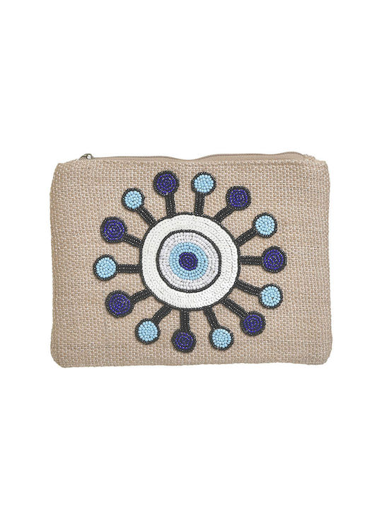 Straw Women's Clutch Beige