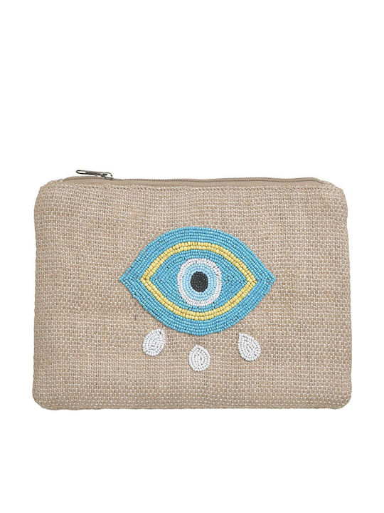 Straw Women's Clutch Beige