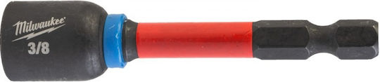 Milwaukee Shockwave Magnetic Hex Socket with 1/4" Drive, 3/8" Diameter 3/8"