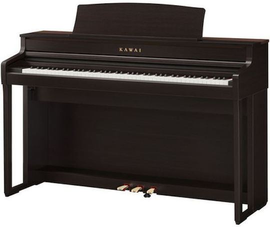 Kawai Elektrisch Aufrecht Klavier CA-501-R Eingebaute Lautsprecher und Anschluss an Kopfhörer und Computer Palisanderholz