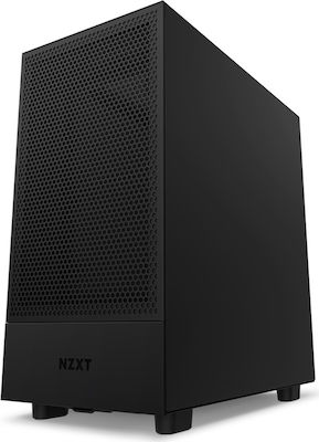 NZXT H5 Flow RGB Gaming Midi Tower Computer Case with Window Panel Black