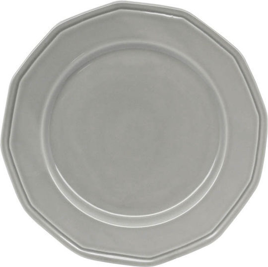 Ankor Premium Classic Farfurie Deșert din Porțelan Gri cu Diametru 20cm