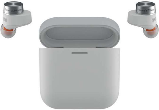 Bowers & Wilkins Pi5 S2 In-ear Bluetooth Handsfree Ακουστικά με Αντοχή στον Ιδρώτα και Θήκη Φόρτισης Cloud Grey