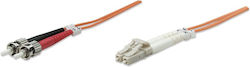 Intellinet 470414 Οπτική Ίνα LC-ST 2m Πορτοκαλί