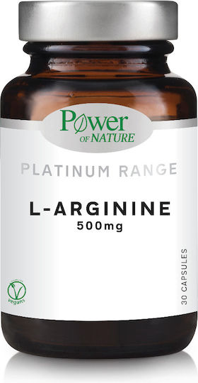 Power Of Nature Platinum Range L-Arginine 500mg 30 Capsule