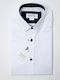 White Shirt with Blue Button MISSONE