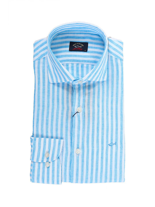 PAUL&SHARK LINO SHIRT STRIPED SILK