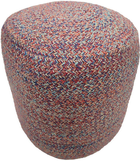 Hocker Für das Wohnzimmer Gepolstert mit Stoff Mehrfarbig 40x40x40cm
