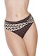Bikini Slip Hohe Taille Braun