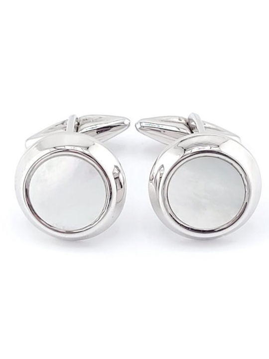 14K White Gold Cufflinks, with Gold finish code 105257