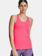 Under Armour HeatGear Racer Damen Sportlich Baumwolle Bluse Ärmellos Fuchsie