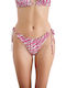 Bikini Brazil Cu Dantelă Fuchsia