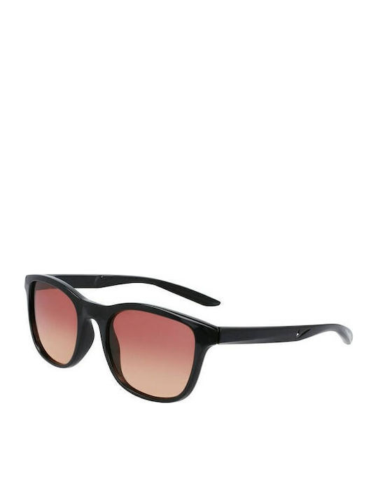 Nike Rebelry Men's Sunglasses with Black Plastic Frame and Pink Gradient Lens DV6956-010