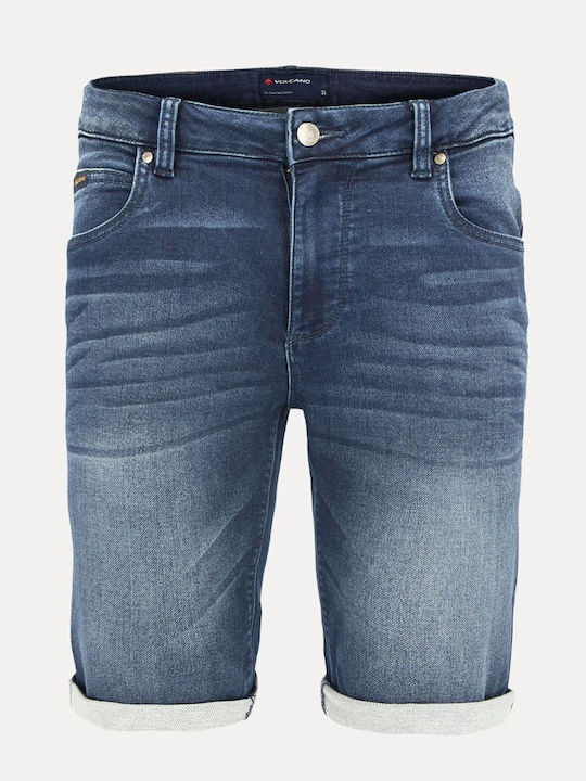 Pantaloni scurți din denim pentru bărbați Volcano D-MAX - Blue Denim