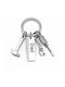 Keychain Dad Tools Hammer Crab Screwdriver In Silver Tone