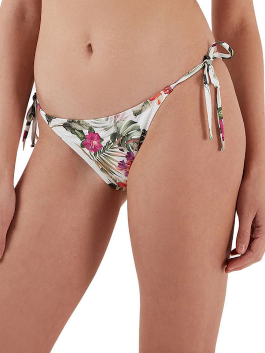 Guess Bikini Slip with Laces Green