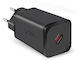 SBS Incarcator Fără Fir GaN Cu Port USB-C 65W Livrarea Energiei Negru (TRGAN1C65W)
