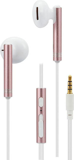 2GO Deluxe Слушалки Безжични Стерео с жак 3.5mm Розово злато
