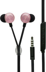 2GO Luxury In-Ear Freihändig Kopfhörer mit Stecker 3.5mm Rosa