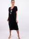 Claire Katrania dress - Outwear midi - Black - Sequins