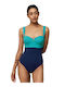Triumph Wide Strap Padded Swimsuit Glow OPD Green
