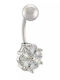 Oxzen Bauchnabel Piercing aus Stahl Silber