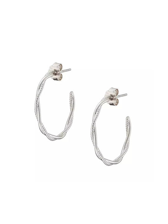 Oxzen Earrings Hoops made of Silver