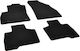 Rigum Set of Front and Rear Mats 4pcs for Peugeot Bipper Tepee Fiat Fiorino Citroen Nemo Black