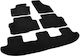 Rigum Set of Front and Rear Mats 5pcs for Seat Alhambra Volkswagen Sharan 2011+ Black