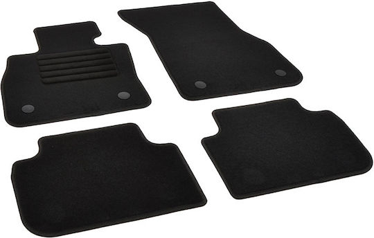 Rigum Set of Front and Rear Mats 4pcs for BMW Series 1 / Series 2 Black