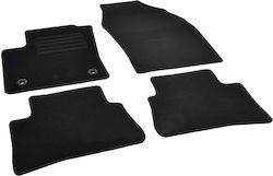 Rigum Set of Front and Rear Mats 4pcs from Carpet for Toyota C-HR Black