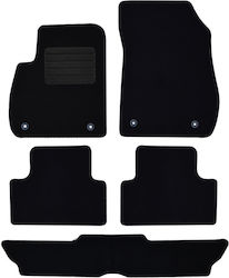 Rigum Set of Front and Rear Mats 5pcs from Carpet for Opel Zafira Black