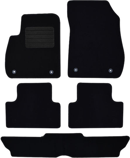 Rigum Set of Front and Rear Mats 5pcs for Opel Zafira 2012 2019 Black