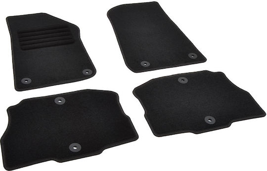 Rigum Set of Front and Rear Mats 4pcs for Jeep Wrangler 2021+ Black