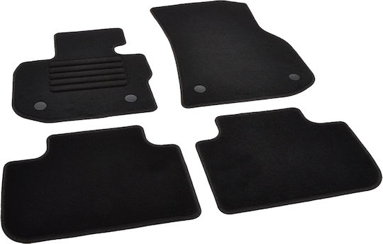 Rigum Set of Front and Rear Mats 4pcs for BMW X4 2018+ Black