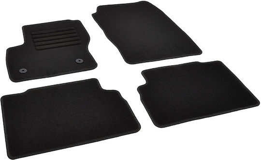 Rigum Set of Front and Rear Mats 4pcs for Ford C-Max 2012 2015 Black