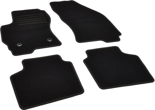 Rigum Set of Front and Rear Mats 4pcs for Ford Mondeo 2003 2007 Black