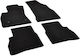 Rigum Set of Front and Rear Mats 4pcs for Fiat Doblo 2010 2022 Black