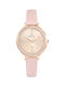 GO Mademoiselle Crystals Pink Leather Strap