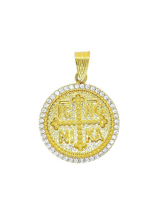 14K Gold Constantine amulet