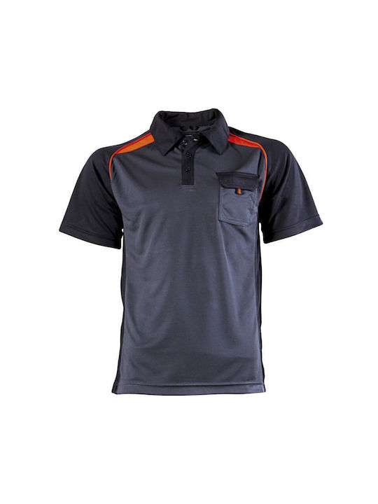 Tricou polo de lucru EMERTON - Gri