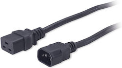 APC IEC C14 - IEC C19 Cable 2m Μαύρο AP9878