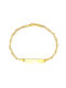 Gold ID bracelet BA295 14 Carat gold bracelet