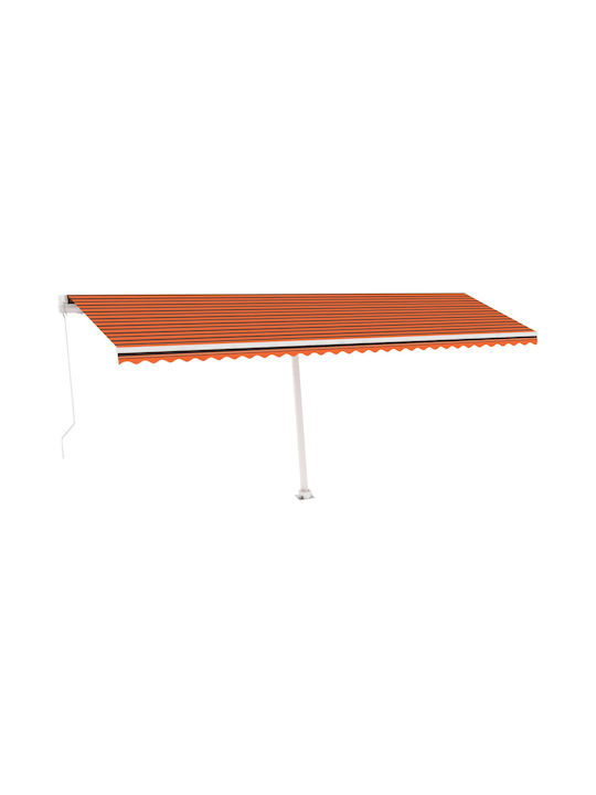 vidaXL Terrace Wall Tent with LED Light Orange 6x3.5cm