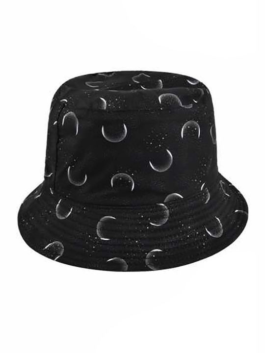 Καπέλο bucket hat διπλής όψης με σχέδια unisex Μαύρο