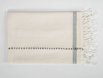 Πετσέτα Fouta Βαμβακερή Μπεζ 90 x 170 cm Carmen 396RYH2510