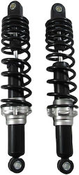 Rear shock absorber 33cm Hole-Hole for HONDA ASTREA GRAND C100/GLX 50cc-90cc etc. Pair Black Adjustable KAWATA115140