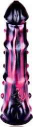 XL Dildo Σιλικόνης με Κουκκίδες Silicone Dotted Large Dildo 26 x 8 cm - Μαύρο