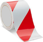 REFLECTIVE SELF-ADHESIVE TAPE RED - WHITE 5cmx10m PER METER 12037 - 12037